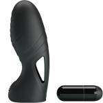PRETTY LOVE - ALAN VIBRATEUR DE DOIGTS EN SILICONE NOIR